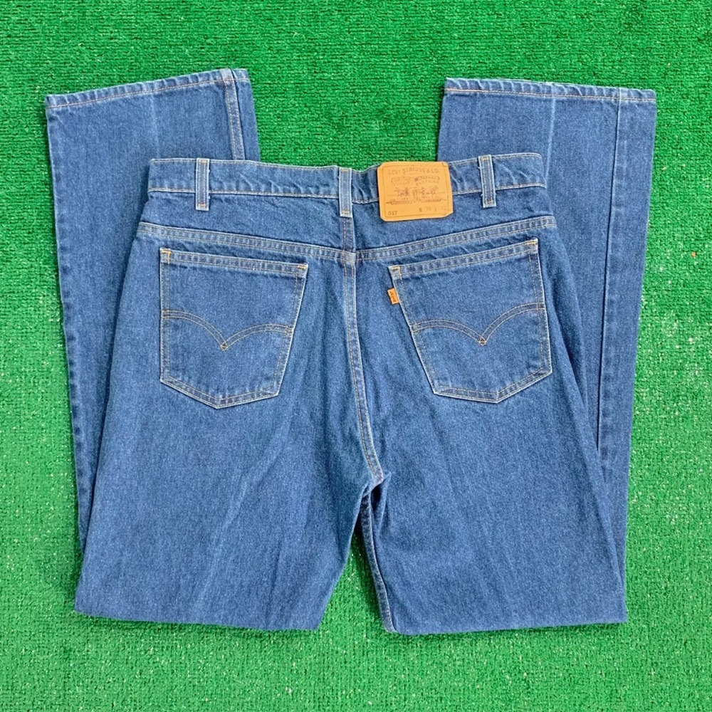 70s Vintage Orange Tab Levi’s 517 Denim Jeans